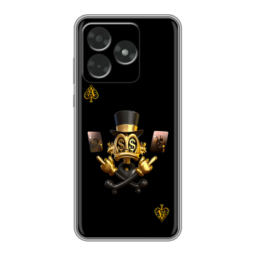 Силиконовый чехол на Honor X5c с принтом Золотой скрудж макдак