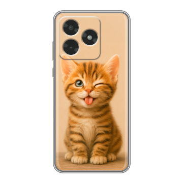 Силиконовый чехол на Honor X5c с принтом котенок Силиконовый чехол на Honor X5c с принтом котенок