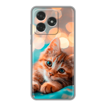 Силиконовый чехол на Honor X5c с принтом котик