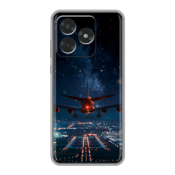 Силиконовый чехол на Honor X5c с принтом самолет Силиконовый чехол на Honor X5c с принтом самолет