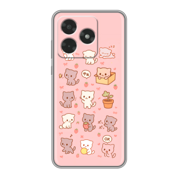 Силиконовый чехол на Honor X5c с принтом Hello Kitty Хелоу Кити