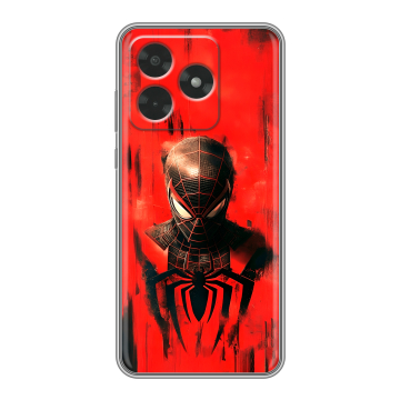 Силиконовый чехол на Honor X5c с принтом человек паук spiderman Силиконовый чехол на Honor X5c с принтом человек паук spiderman