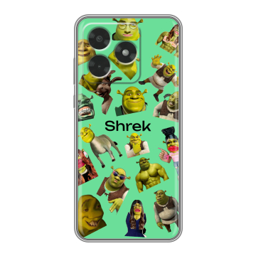Силиконовый чехол на Honor X5c с принтом Шрек Shrek