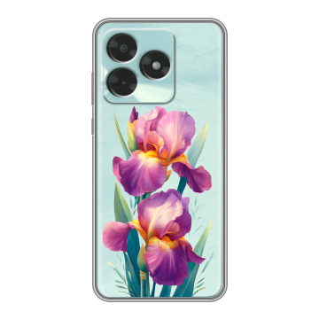 Силиконовый чехол на Honor X5c с принтом Цветы орхидеи