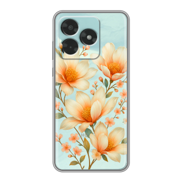 Силиконовый чехол на Honor X5c с принтом Цветы