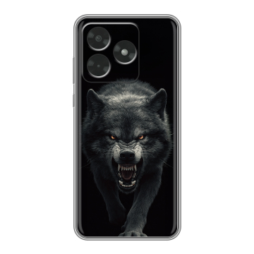 Силиконовый чехол на Honor X5c с принтом Волк Силиконовый чехол на Honor X5c с принтом Волк
