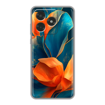 Силиконовый чехол на Honor X5c с принтом Цветы