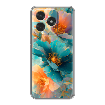 Силиконовый чехол на Honor X5c с принтом Цветы
