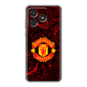 Силиконовый чехол на Honor X5c с принтом Manchester United