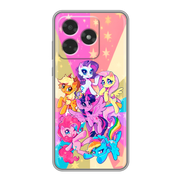 Силиконовый чехол на Honor X5c с принтом My little pony Дружба чудо Силиконовый чехол на Honor X5c с принтом My little pony Дружба чудо