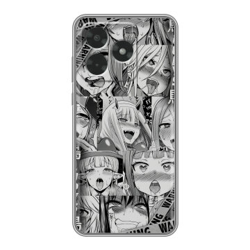 Силиконовый чехол на Honor X5c с принтом Ahegao Ахегао Аниме