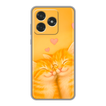 Силиконовый чехол на Honor X5c с принтом Милые котята Силиконовый чехол на Honor X5c с принтом Милые котята
