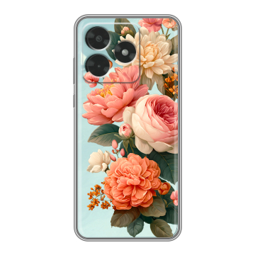 Силиконовый чехол на Honor X5c с принтом цветы