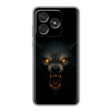 Силиконовый чехол на Honor X5c с принтом Волк