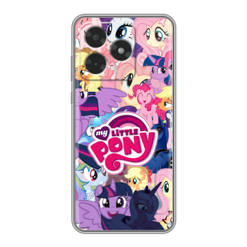 Силиконовый чехол на Honor X5c с принтом My little pony Дружба чудо
