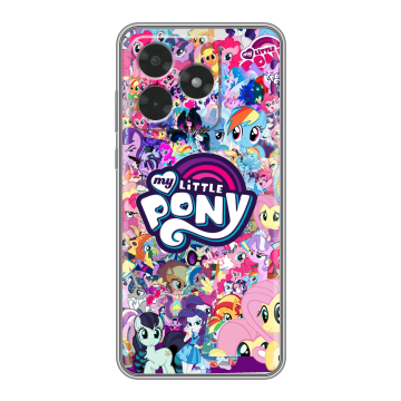 Силиконовый чехол на Honor X5c с принтом My little pony Дружба чудо Силиконовый чехол на Honor X5c с принтом My little pony Дружба чудо