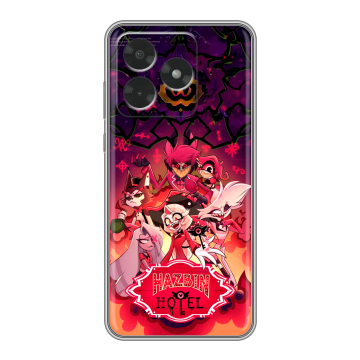 Силиконовый чехол на Honor X5c с принтом Hazbin Hotel Отель Хазбин Силиконовый чехол на Honor X5c с принтом Hazbin Hotel Отель Хазбин