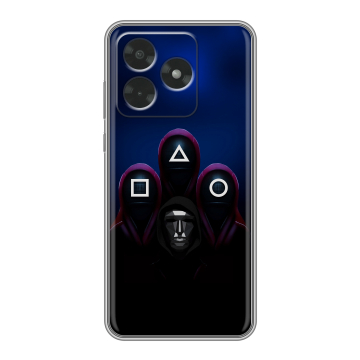 Силиконовый чехол на Honor X5c с принтом Игра Кальмара