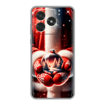Силиконовый чехол на Honor X5c с принтом Новый год
