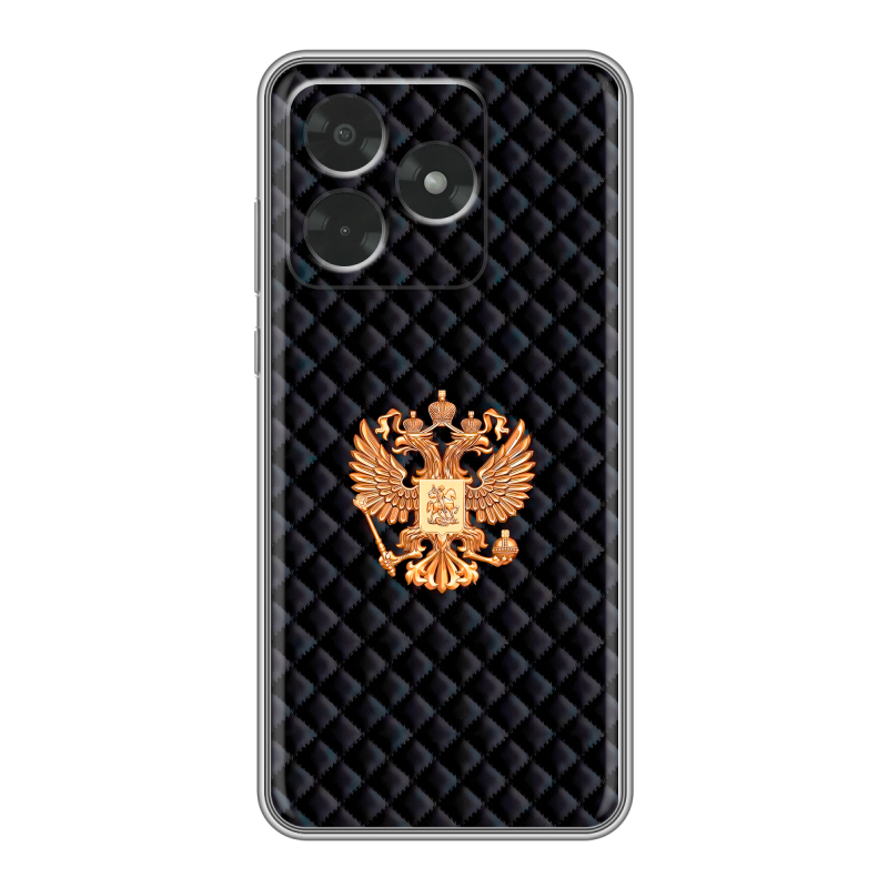 Силиконовый чехол на Honor X5c с принтом Герб России принт Силиконовый чехол на Honor X5c с принтом Герб России принт