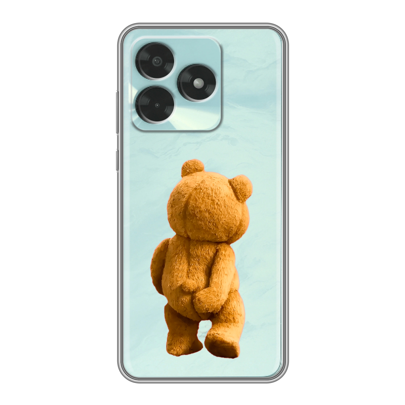 Силиконовый чехол на Honor X5c с принтом Медведь Силиконовый чехол на Honor X5c с принтом Медведь