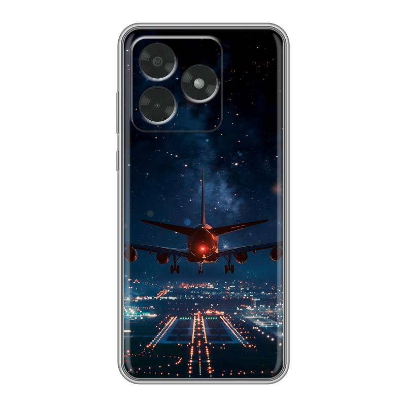 Силиконовый чехол на Honor X5c с принтом самолет Силиконовый чехол на Honor X5c с принтом самолет