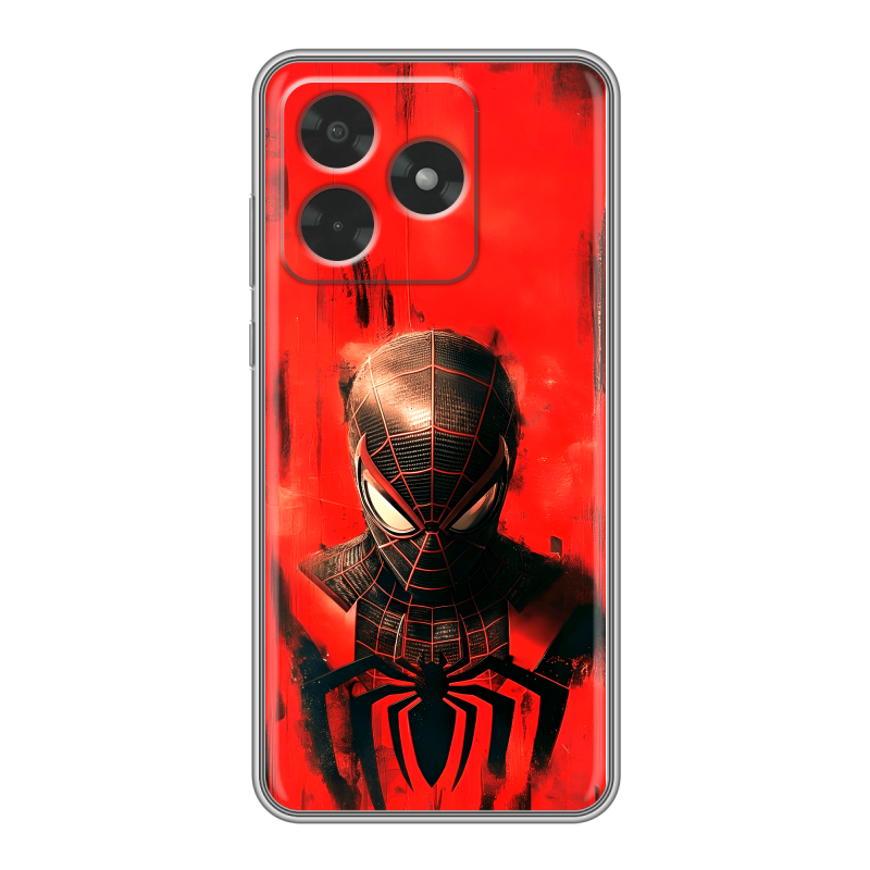 Силиконовый чехол на Honor X5c с принтом человек паук spiderman Силиконовый чехол на Honor X5c с принтом человек паук spiderman