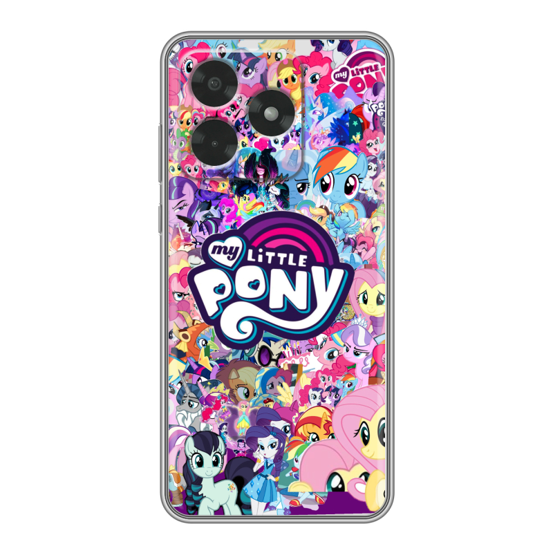 Силиконовый чехол на Honor X5c с принтом My little pony Дружба чудо Силиконовый чехол на Honor X5c с принтом My little pony Дружба чудо