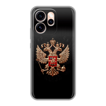Силиконовый чехол на OPPO Reno15 Pro Max 5G с принтом Герб России Силиконовый чехол на OPPO Reno15 Pro Max 5G с принтом Герб России