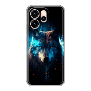 Силиконовый чехол на OPPO Reno15 Pro Max 5G с принтом Волк ночной