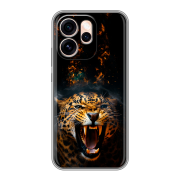 Силиконовый чехол на OPPO Reno15 Pro Max 5G с принтом Леопард