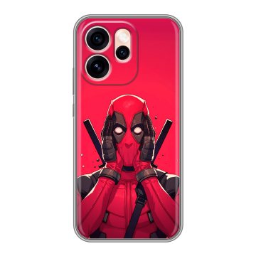 Силиконовый чехол на OPPO Reno15 Pro Max с принтом Дедпул Deadpool
