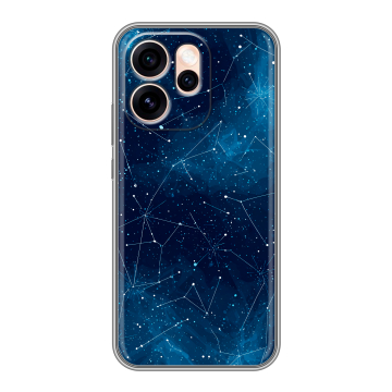 Силиконовый чехол на OPPO Reno15 Pro Max с принтом Космос звезды