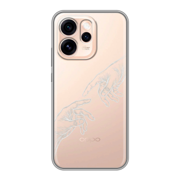 Силиконовый чехол на OPPO Reno15 Pro Max с принтом Сотворение мира