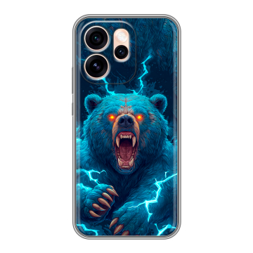 Силиконовый чехол на OPPO Reno15 Pro Max с принтом Медведь