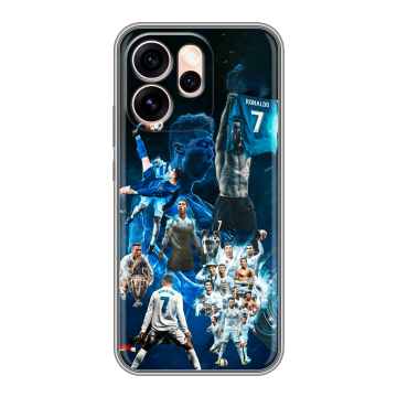Силиконовый чехол на OPPO Reno15 Pro Max с принтом Реал Роналдо Силиконовый чехол на OPPO Reno15 Pro Max с принтом Реал Роналдо