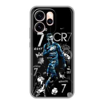 Силиконовый чехол на OPPO Reno15 Pro Max 5G с принтом Реал Роналдо