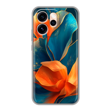Силиконовый чехол на OPPO Reno15 Pro Max 5G с принтом Цветы
