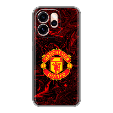 Силиконовый чехол на OPPO Reno15 Pro Max 5G с принтом Manchester United