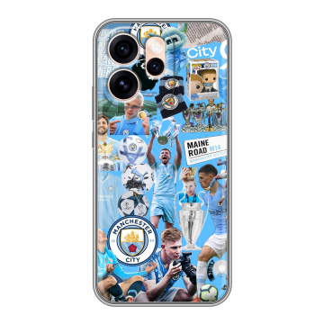Силиконовый чехол на OPPO Reno15 Pro Max с принтом Man City Манчестер Сити