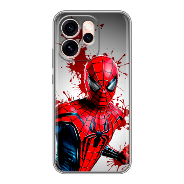 Силиконовый чехол на OPPO Reno15 Pro Max с принтом Spiderman Человек паук