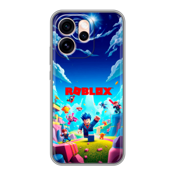 Силиконовый чехол на OPPO Reno15 Pro Max с принтом Roblox Роблокс