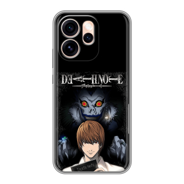 Силиконовый чехол на OPPO Reno15 Pro Max с принтом Death note Тетрадь смерти