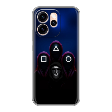 Силиконовый чехол на OPPO Reno15 Pro Max с принтом Игра Кальмара