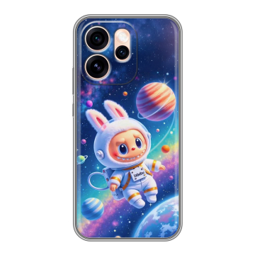Силиконовый чехол на OPPO Reno15 Pro Max с принтом Labubu Лабубу
