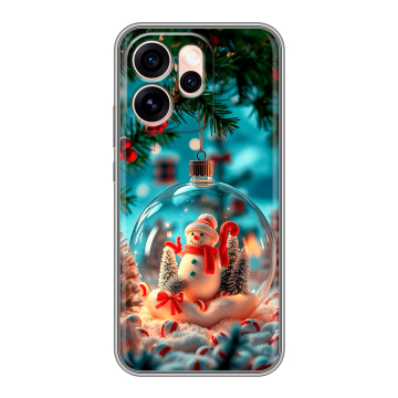 Силиконовый чехол на OPPO Reno15 Pro Max с принтом Новый год