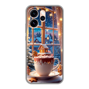 Силиконовый чехол на OPPO Reno15 Pro Max с принтом Новый год