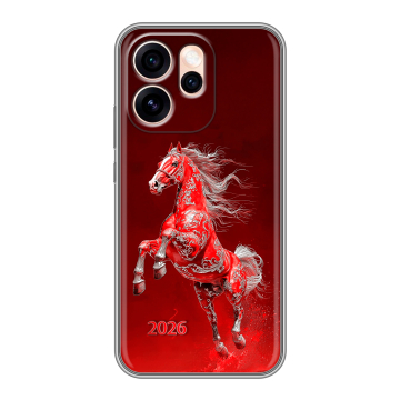 Силиконовый чехол на OPPO Reno15 Pro Max с принтом Новый год