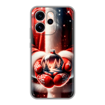 Силиконовый чехол на OPPO Reno15 Pro Max с принтом Новый год
