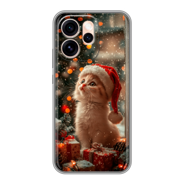 Силиконовый чехол на OPPO Reno15 Pro Max с принтом Новый год